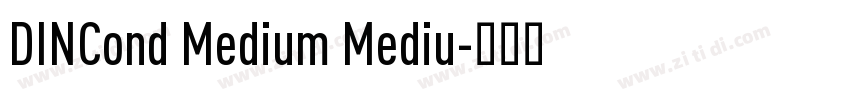 DINCond Medium Mediu字体转换